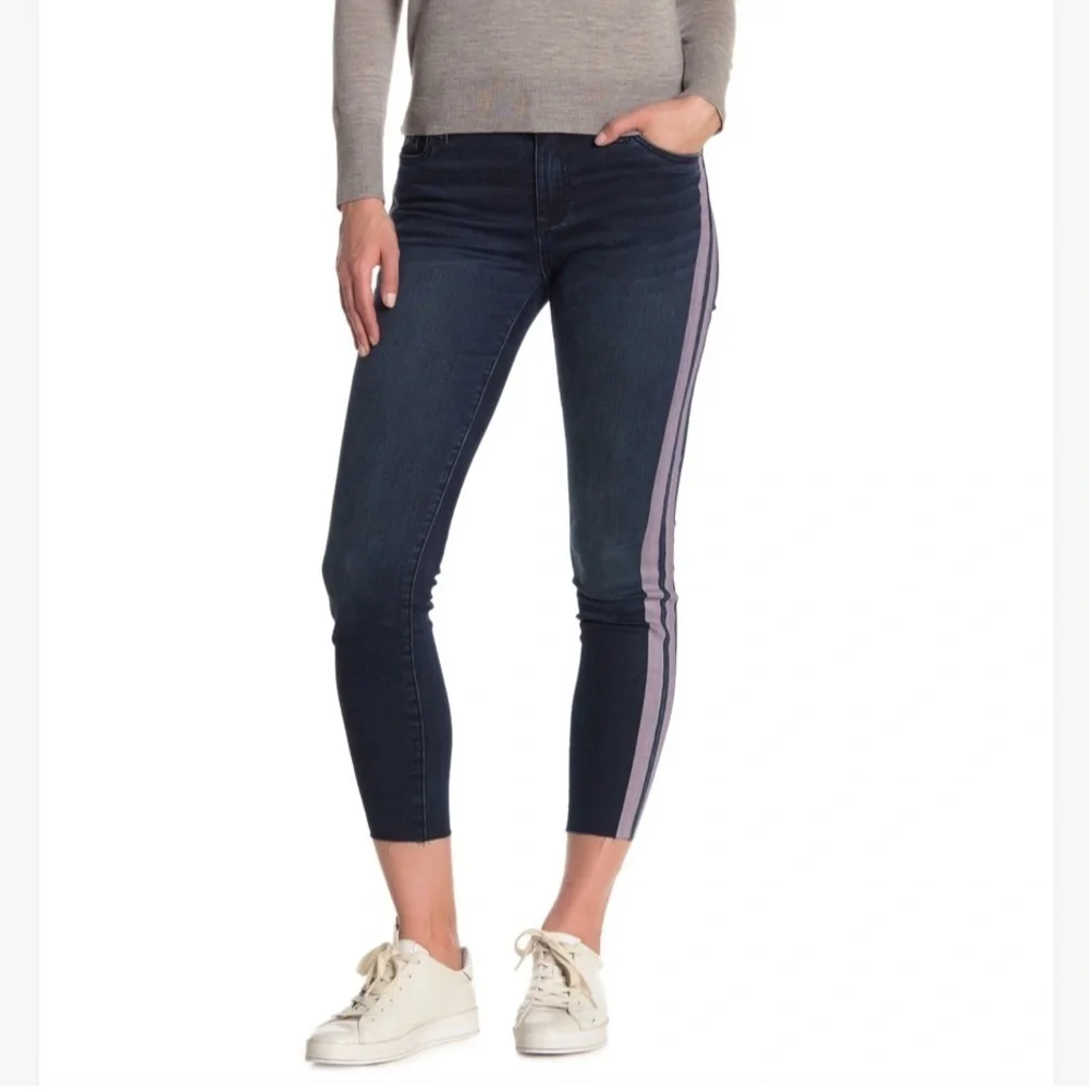 KUT FROM THE KLOTH CIGARETTE STRIPED SKINNY JEANS - Picture 2 of 15